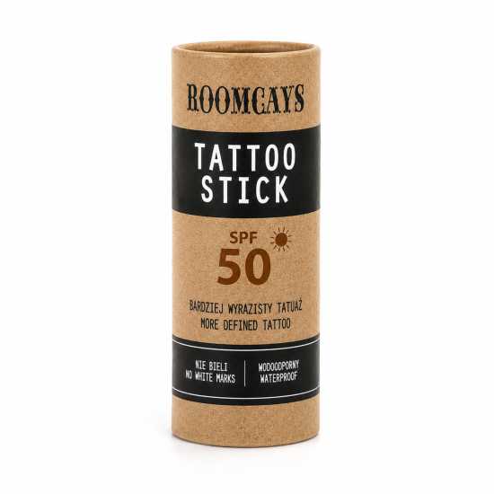 ROOMCAYS Mineralny Sztyft SPF 50 do ochrony tatuażu, 45g