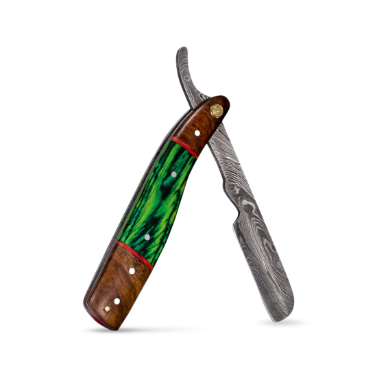 Damascus steel razor